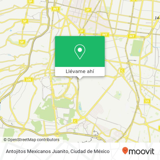 Mapa de Antojitos Mexicanos Juanito, Escuinapa Pedregal de Santo Domingo 04369 Coyoacán, Distrito Federal