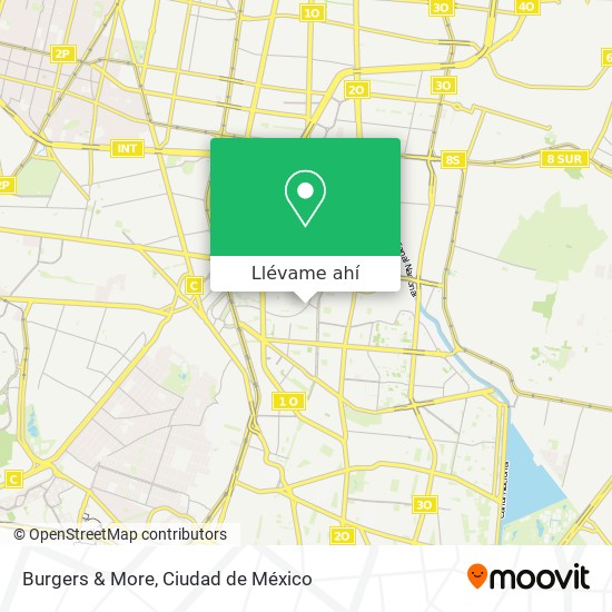 Mapa de Burgers & More