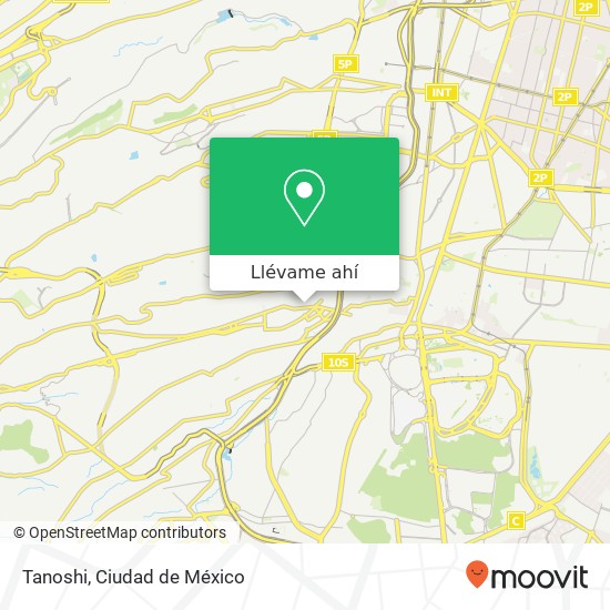 Mapa de Tanoshi, Ciudad Victoria Olivar de los Padres 01780 Álvaro Obregón, Distrito Federal