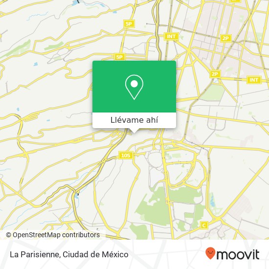 Mapa de La Parisienne, Calle Guerrero Progreso 01080 Álvaro Obregón, Distrito Federal