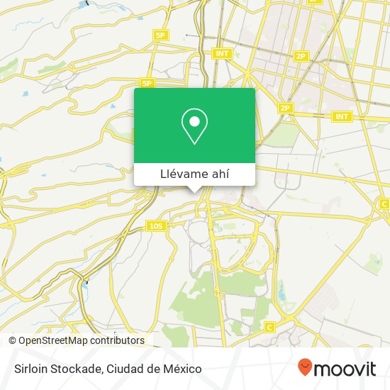 Mapa de Sirloin Stockade, Ignacio Manuel Altamirano 46 Pueblo Loreto 01090 Álvaro Obregón, Ciudad de México