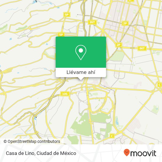 Mapa de Casa de Lino, Ignacio Manuel Altamirano 46 Pueblo Loreto 01090 Álvaro Obregón, Ciudad de México