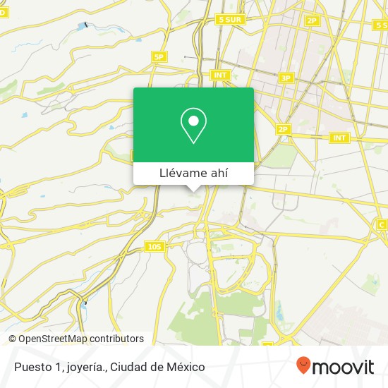 Mapa de Puesto 1, joyería., Calle Benito Juárez San Ángel 01000 Álvaro Obregón, Ciudad de México