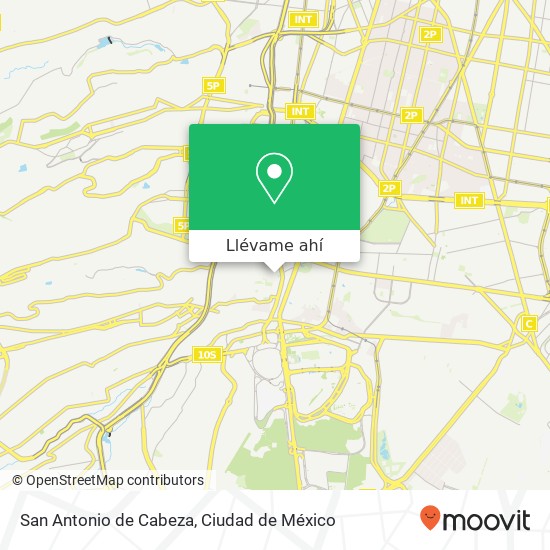 Mapa de San Antonio de Cabeza, Amargura 17 San Ángel 01000 Álvaro Obregón, Ciudad de México