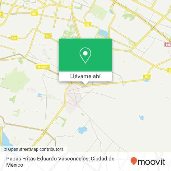 Mapa de Papas Fritas Eduardo Vasconcelos, Calzada Ermita Iztapalapa Jacarandas 09280 Iztapalapa, Ciudad de México