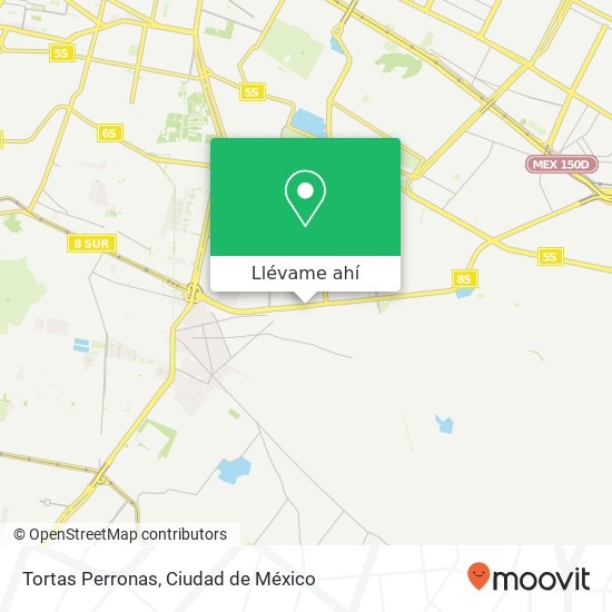 Mapa de Tortas Perronas, Eje 8 Sur Pueblo Santa Cruz Meyehualco 09700 Iztapalapa, Distrito Federal