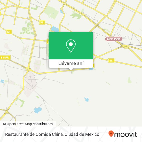 Mapa de Restaurante de Comida China, Ford Sierra del Valle 09730 Iztapalapa, Ciudad de México