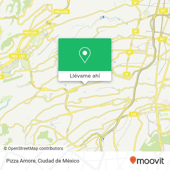 Mapa de Pizza Amore, Calzada de las Águilas 1280 Ampl Puente Colorado 01730 Álvaro Obregón, Ciudad de México