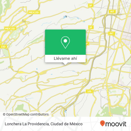 Mapa de Lonchera La Providencia, Calzada de las Águilas Ampl Las Águilas 01759 Álvaro Obregón, Distrito Federal