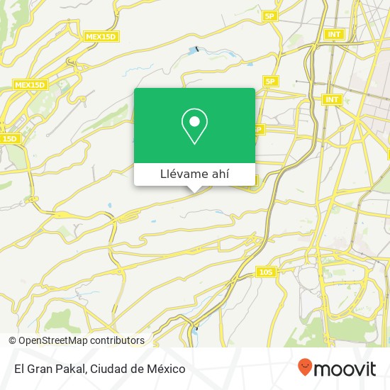 Mapa de El Gran Pakal, Calzada de las Águilas Ampl Las Águilas 01759 Álvaro Obregón, Distrito Federal