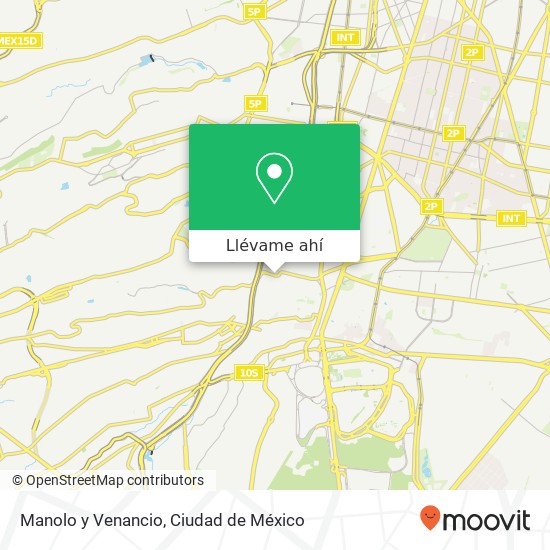 Mapa de Manolo y Venancio, Calzada Santa Catarina 207 San Ángel Inn 01060 Álvaro Obregón, Ciudad de México