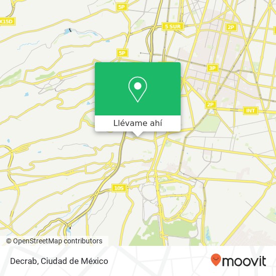 Mapa de Decrab, Avenida Altavista San Ángel 01000 Álvaro Obregón, Ciudad de México