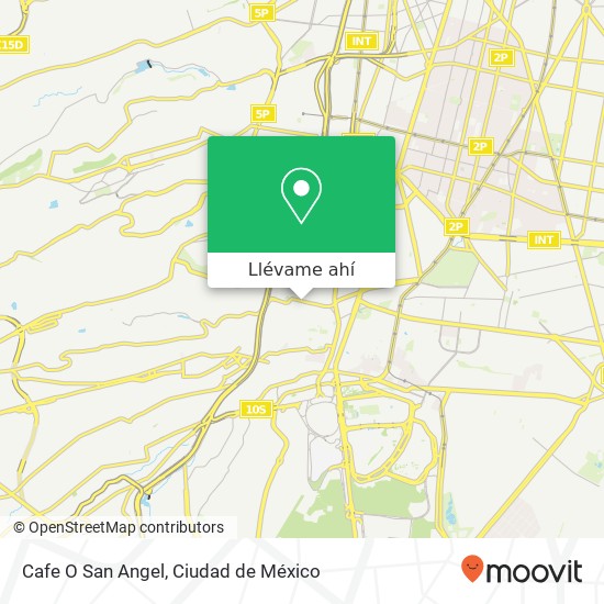 Mapa de Cafe O San Angel, Avenida Altavista 147 San Ángel 01000 Álvaro Obregón, Ciudad de México