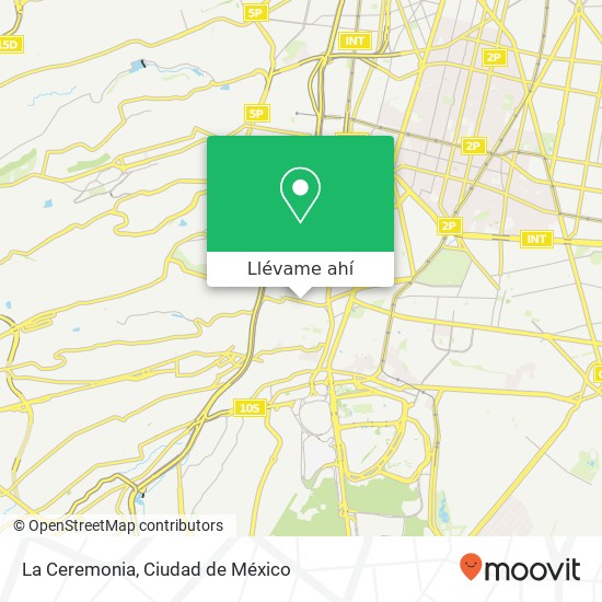 Mapa de La Ceremonia, Avenida Altavista San Ángel 01000 Álvaro Obregón, Ciudad de México