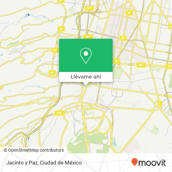 Mapa de Jacinto y Paz, Avenida de la Paz San Ángel 01000 Álvaro Obregón, Ciudad de México