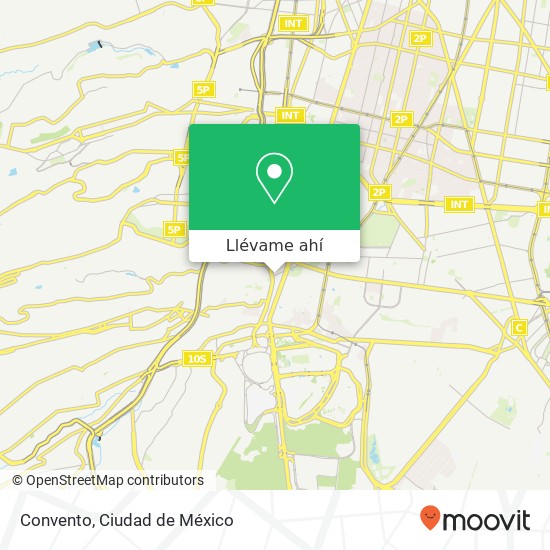 Mapa de Convento, Avenida de la Paz San Ángel 01000 Álvaro Obregón, Ciudad de México