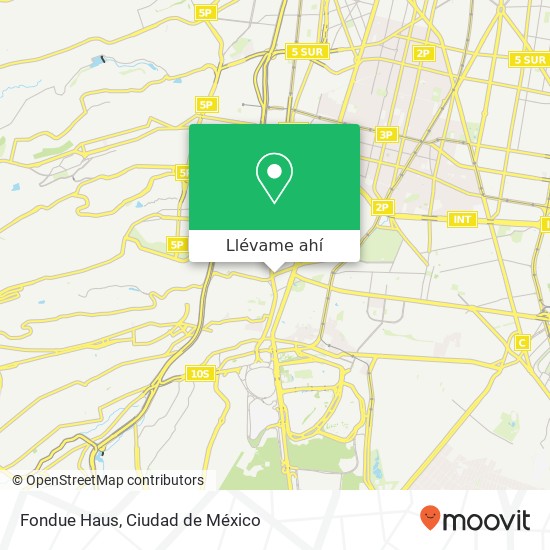 Mapa de Fondue Haus, Camino al Desierto de los Leones 52 San Ángel 01000 Álvaro Obregón, Ciudad de México