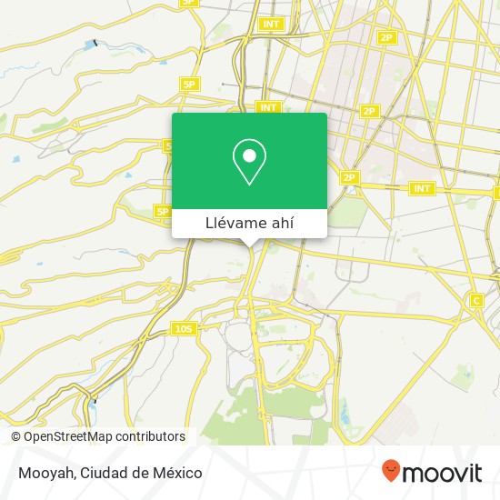 Mapa de Mooyah, Avenida Revolución 1639 San Ángel 01000 Álvaro Obregón, Ciudad de México