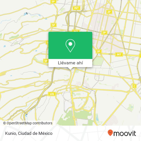 Mapa de Kunio, Avenida Revolución San Ángel 01000 Álvaro Obregón, Ciudad de México