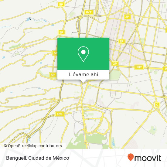 Mapa de Beriguell, Camino al Desierto de los Leones San Ángel 01000 Álvaro Obregón, Ciudad de México