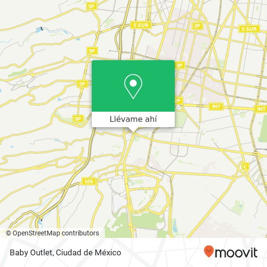 Mapa de Baby Outlet, Avenida Insurgentes Sur San Ángel 01000 Álvaro Obregón, Ciudad de México