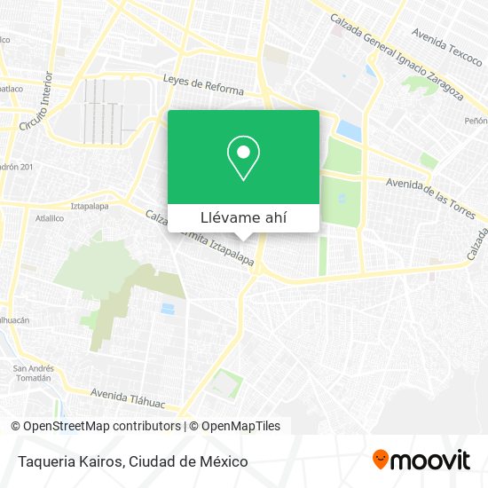 Mapa de Taqueria Kairos