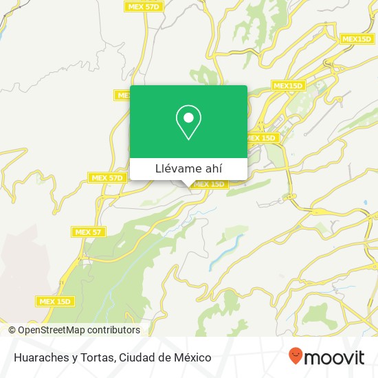 Mapa de Huaraches y Tortas, Prolongación Juárez Lomas El Ocote 05370 Cuajimalpa de Morelos, Distrito Federal