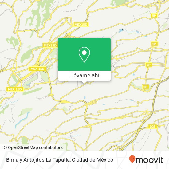 Mapa de Birria y Antojitos La Tapatía, Avenida Centenario Villa Progresista 01548 Álvaro Obregón, Distrito Federal