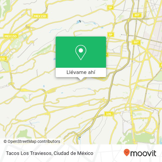Mapa de Tacos Los Traviesos, Calzada de las Águilas Ampl Las Águilas 01759 Álvaro Obregón, Distrito Federal