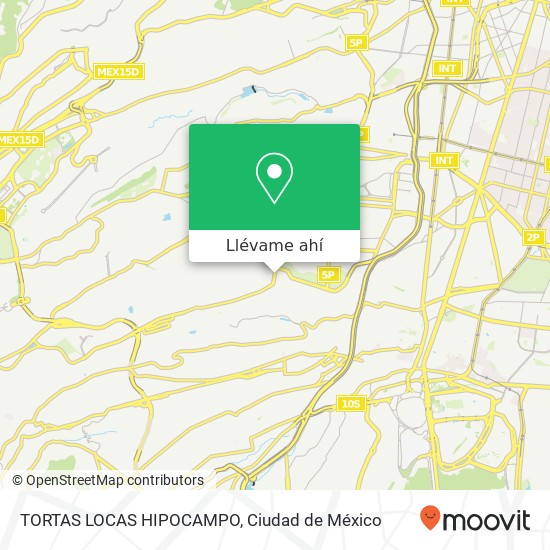 Mapa de TORTAS LOCAS HIPOCAMPO, Calzada de las Águilas Las Águilas 1ra Sección 01750 Álvaro Obregón, Distrito Federal