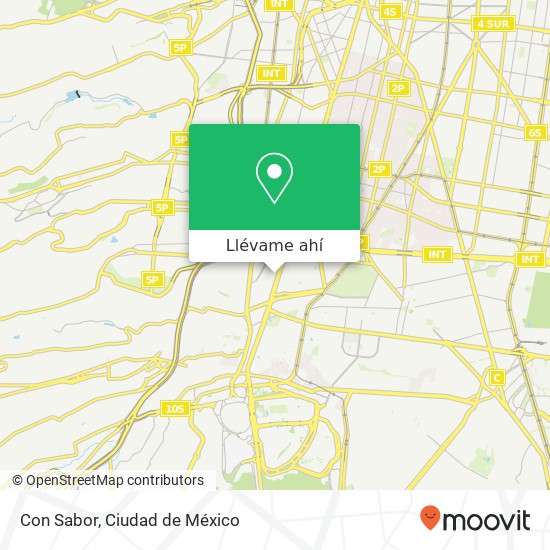 Mapa de Con Sabor, Calle Ricardo Castro Guadalupe Inn 01020 Álvaro Obregón, Ciudad de México