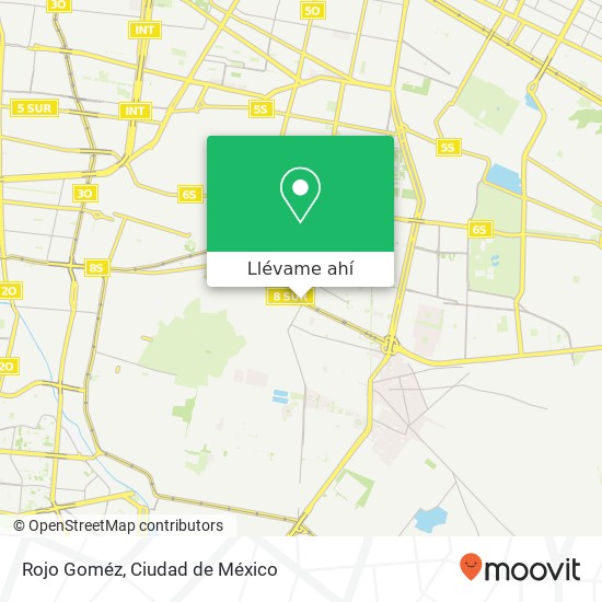Mapa de Rojo Goméz, Calzada Ermita Iztapalapa Barrio San Miguel 09360 Iztapalapa, Distrito Federal