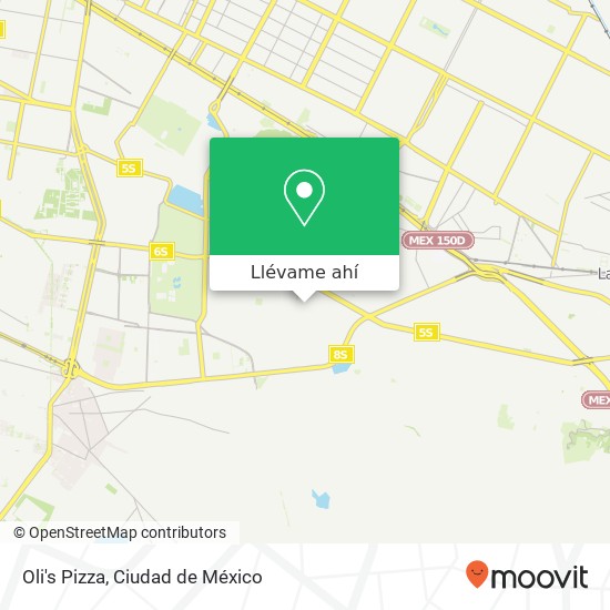 Mapa de Oli's Pizza, Calle Piedras Negras Unidad Hab Santa María Aztahuacán 09500 Iztapalapa, Distrito Federal