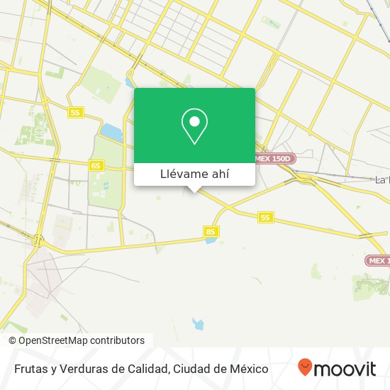 Mapa de Frutas y Verduras de Calidad, 2DA Cerrada Avenida México Monte Albán 09550 Iztapalapa, Ciudad de México