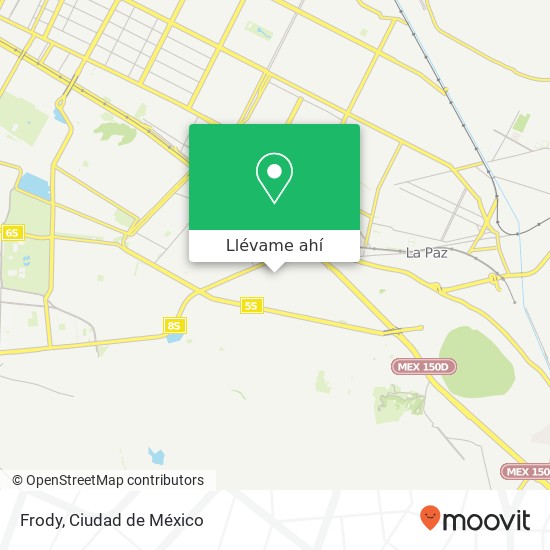 Mapa de Frody, Cerrada Santiago Pueblo Santiago Acahualtepec 09600 Iztapalapa, Ciudad de México