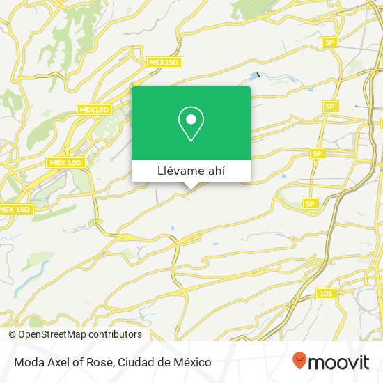 Mapa de Moda Axel of Rose, Avenida Centenario Unidad Hab Los Juristas 01630 Álvaro Obregón, Distrito Federal