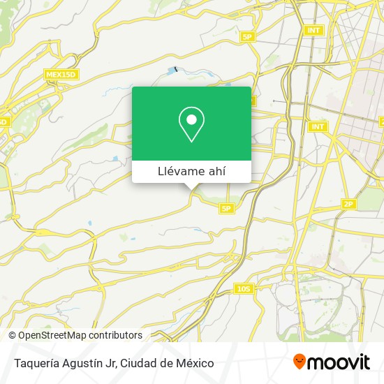 Mapa de Taquería Agustín Jr