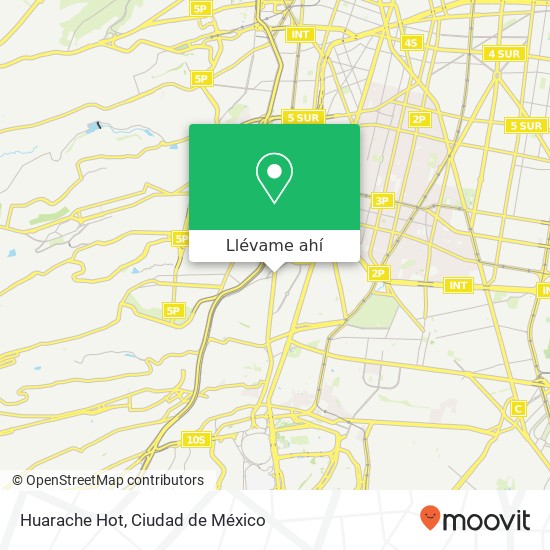Mapa de Huarache Hot, Avenida Revolución Guadalupe Inn 01020 Álvaro Obregón, Distrito Federal