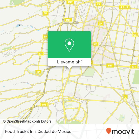 Mapa de Food Trucks Inn, Calle Alfonso Esparza Oteo Guadalupe Inn 01020 Álvaro Obregón, Ciudad de México