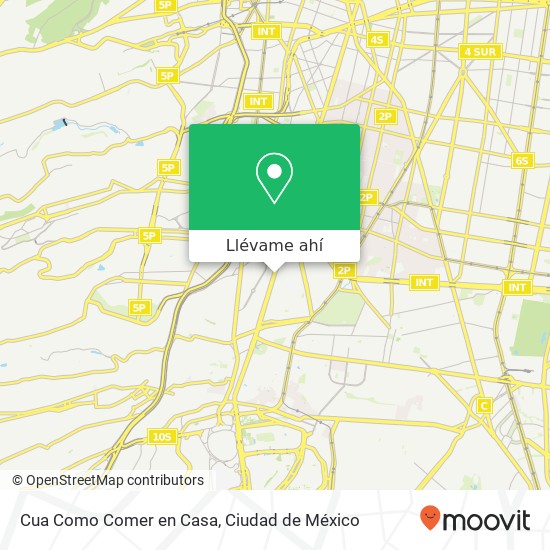 Mapa de Cua Como Comer en Casa, Avenida Insurgentes Sur Florida 01030 Álvaro Obregón, Distrito Federal