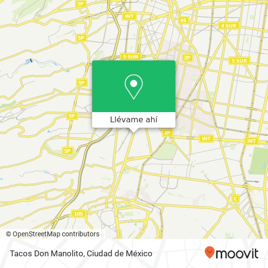 Mapa de Tacos Don Manolito, Avenida Insurgentes Sur 1736 Florida 01030 Álvaro Obregón, Ciudad de México