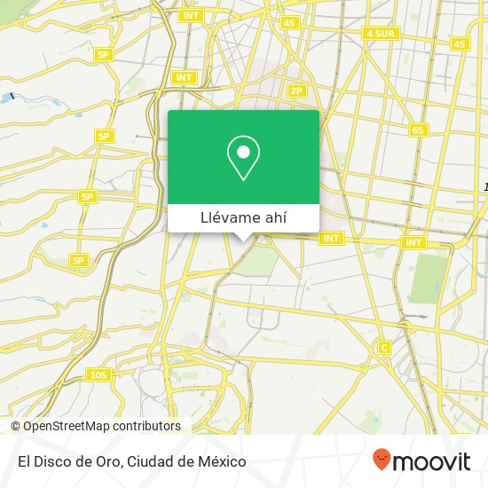 Mapa de El Disco de Oro, Calle Porvenir Axotla 01030 Álvaro Obregón, Distrito Federal