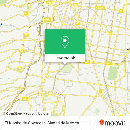 Mapa de El Kiosko de Coyoacán, Calle Miguel Hidalgo Ampl del Carmen 04100 Coyoacán, Ciudad de México