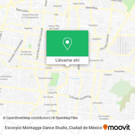 Mapa de Escorpio Montagge Dance Studio