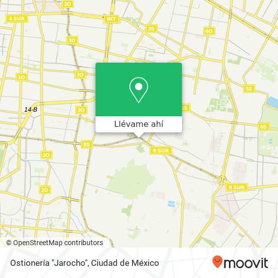 Mapa de Ostionería "Jarocho", La Mora Grande El Molino 09830 Iztapalapa, Ciudad de México