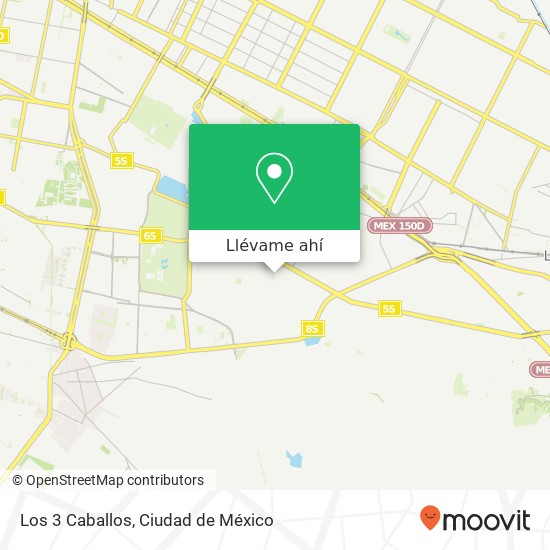 Mapa de Los 3 Caballos, Avenida Circunvalación Pueblo Santa María Aztahuacán 09500 Iztapalapa, Ciudad de México