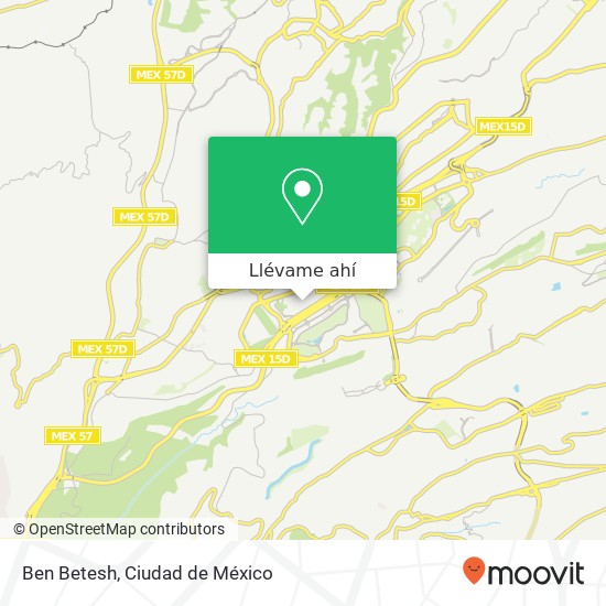 Mapa de Ben Betesh, Centro Comercial Santa Fe 05348 Cuajimalpa de Morelos, Ciudad de México