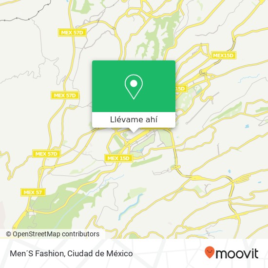 Mapa de Men´S Fashion, Centro Comercial Santa Fe 05348 Cuajimalpa de Morelos, Ciudad de México