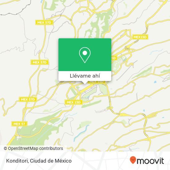 Mapa de Konditori, Centro Comercial Santa Fe 05348 Cuajimalpa de Morelos, Ciudad de México