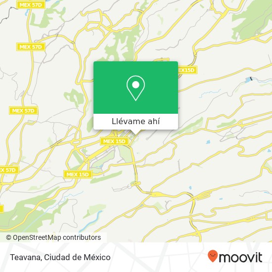 Mapa de Teavana, Avenida Javier Barros Sierra Centro Comercial Lomas de Santa Fe 01219 Álvaro Obregón, Distrito Fede